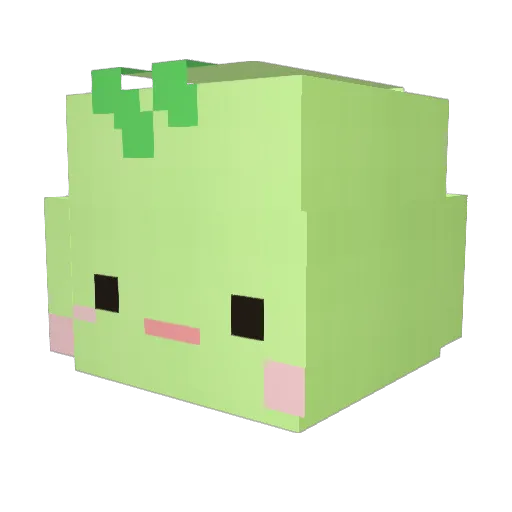 Creame_7701 Minecraft avatar head, 3D render