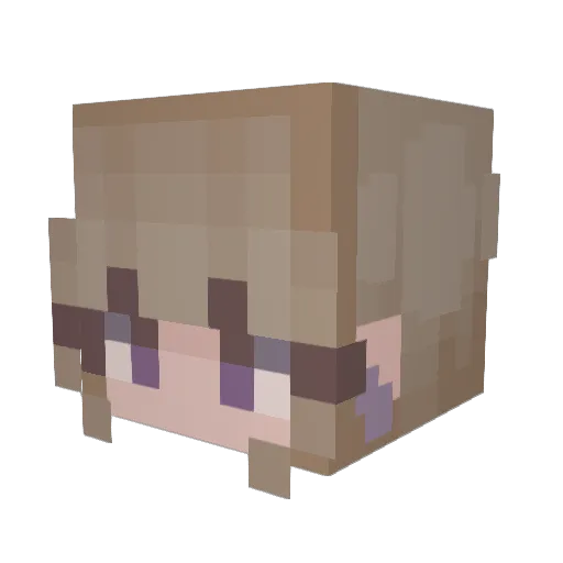 Creamery_ Minecraft avatar head, 3D render