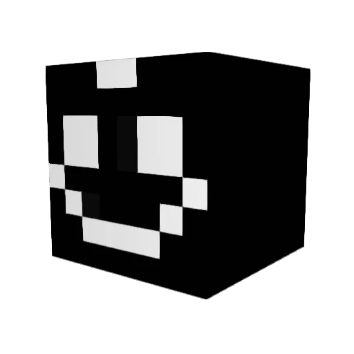 Creames Minecraft avatar head, 3D render