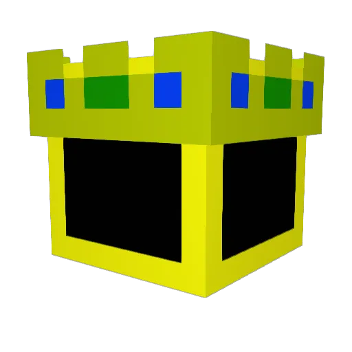 Creamlou Minecraft avatar head, 3D render