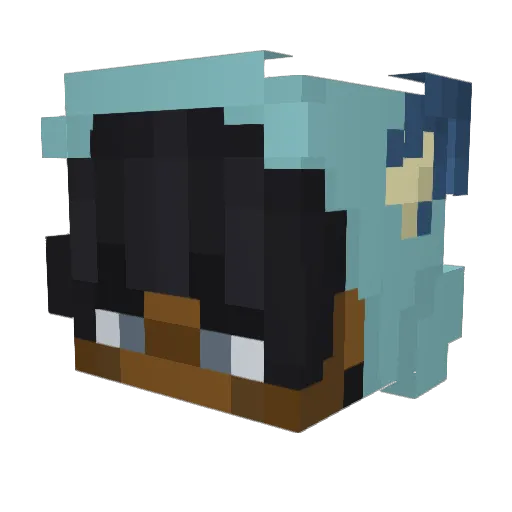 Creammaster99 Minecraft avatar head, 3D render
