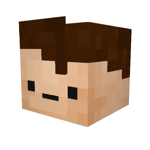 Creampuff83 Minecraft avatar head, 3D render