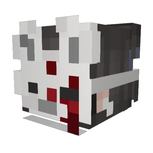 Creampuff_Chan Minecraft avatar head, 3D render