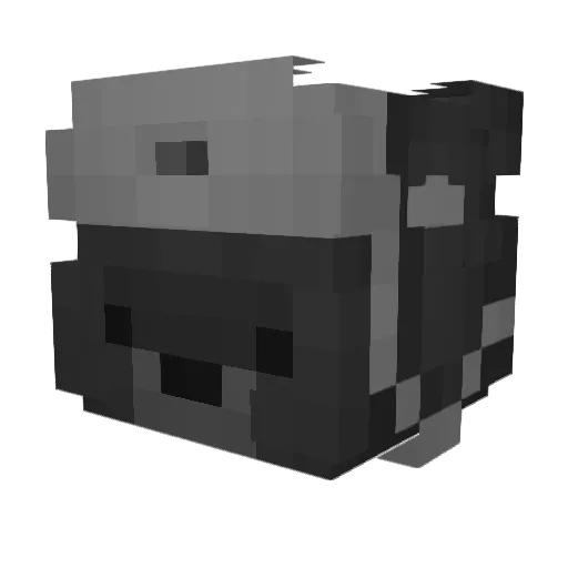 Creamsicle_8 Minecraft avatar head, 3D render