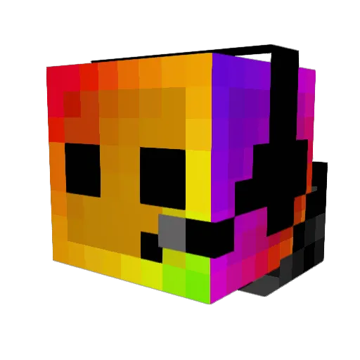 Creamslide Minecraft avatar head, 3D render