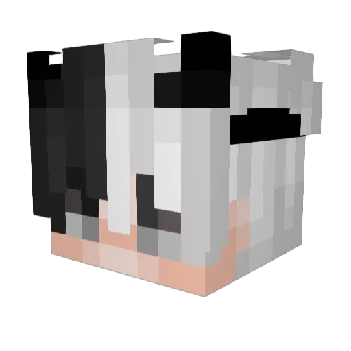 Creamssoda Minecraft avatar head, 3D render