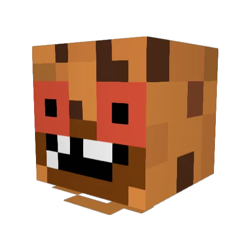 CreamyCookie336 Minecraft avatar head, 3D render