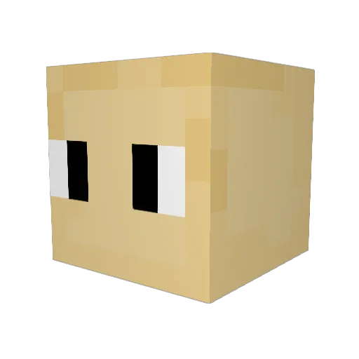 CreamyLemur Minecraft avatar head, 3D render