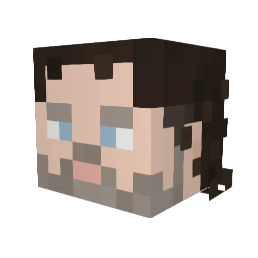 CreamyMilk420 Minecraft avatar head, 3D render