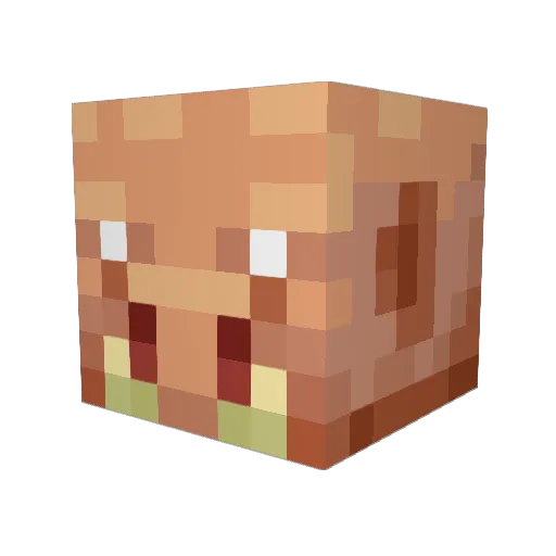 CreamySpank Minecraft avatar head, 3D render