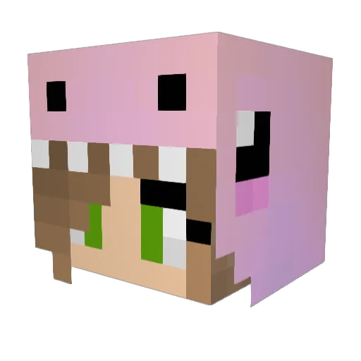 Creamy_cupcake1 Minecraft avatar head, 3D render