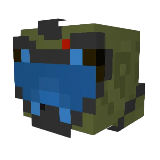 Creamypayback Minecraft avatar head, 3D render