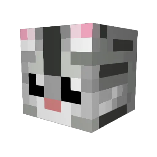 Creamytheking Minecraft avatar head, 3D render