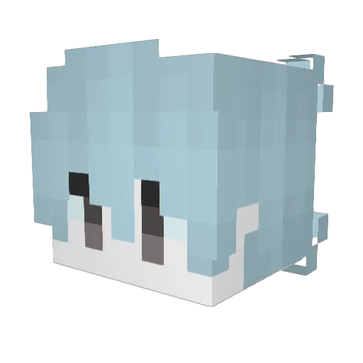 Create92 Minecraft avatar head, 3D render
