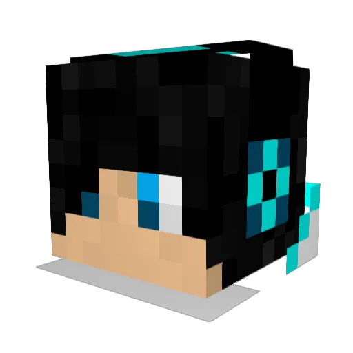 Creatiive68 Minecraft avatar head, 3D render