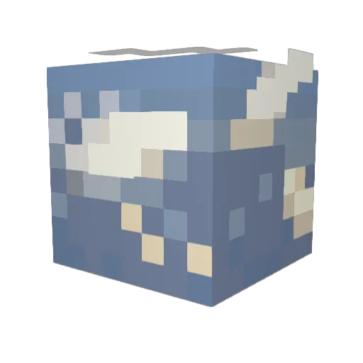 Creatine_Pickle Minecraft avatar head, 3D render