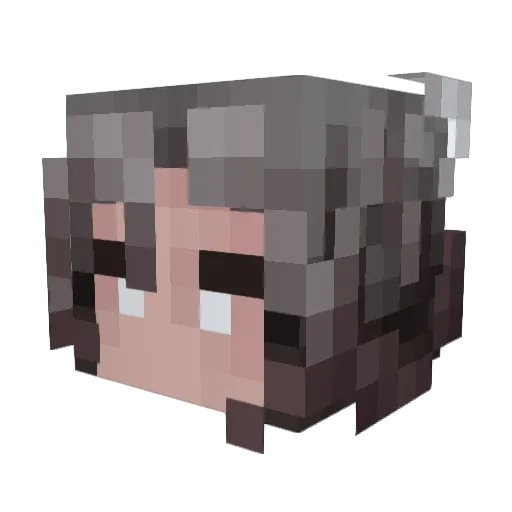 CreatingWithKass Minecraft avatar head, 3D render