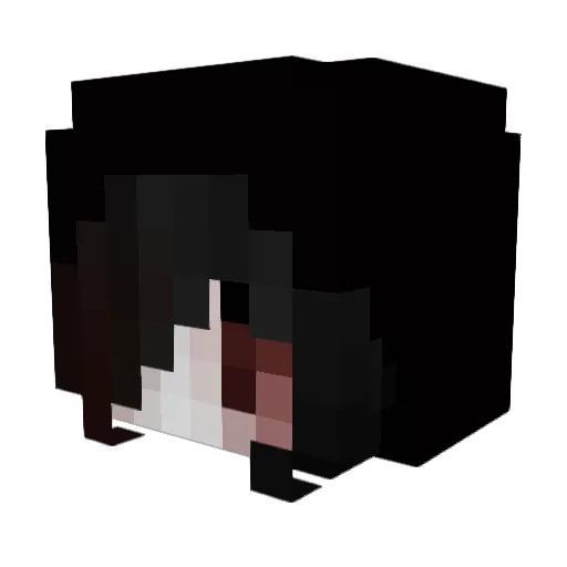 Creation Minecraft avatar head, 3D render