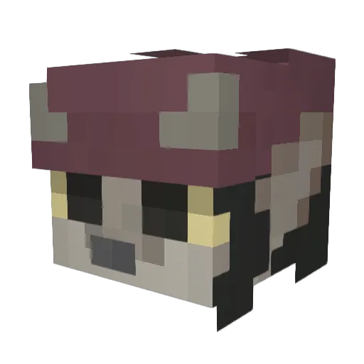 CreativeCipher Minecraft avatar head, 3D render