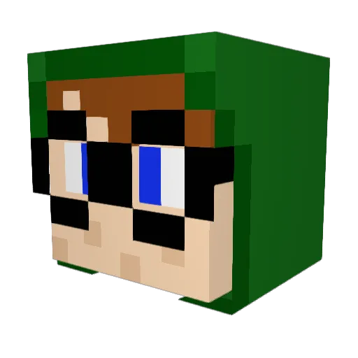 CreativeCoder35 Minecraft avatar head, 3D render