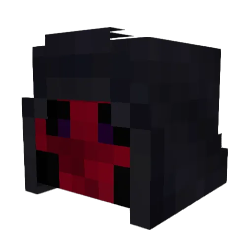 CreativeGrim Minecraft avatar head, 3D render