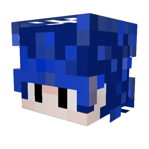 CreativeLegend Minecraft avatar head, 3D render