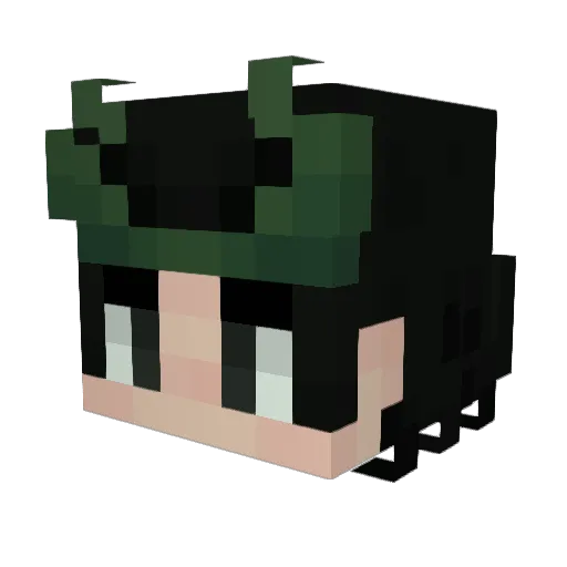CreativeUs3rnam3 Minecraft avatar head, 3D render