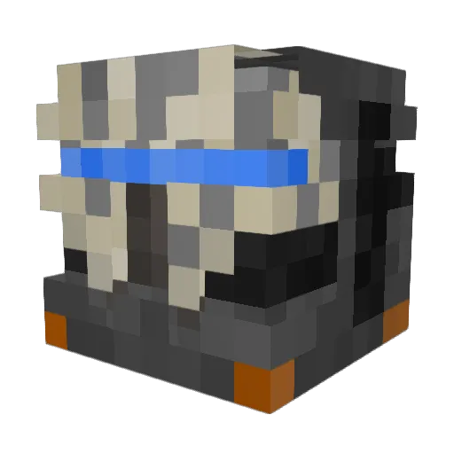 CreativeWolf008 Minecraft avatar head, 3D render