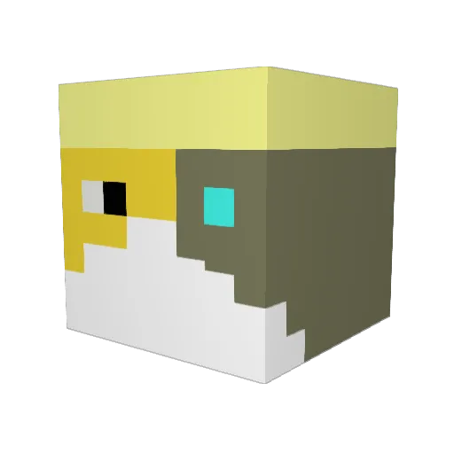 Creative_Tinker Minecraft avatar head, 3D render