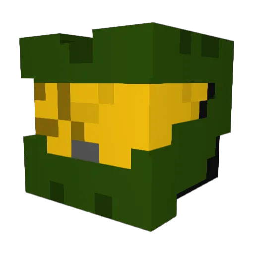 Creativecombo Minecraft avatar head, 3D render