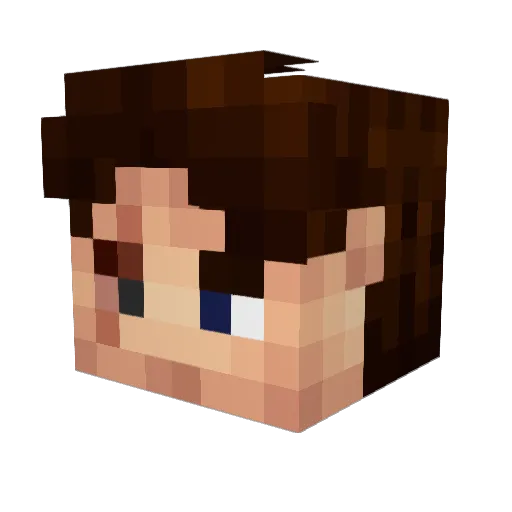 Creativeri Minecraft avatar head, 3D render