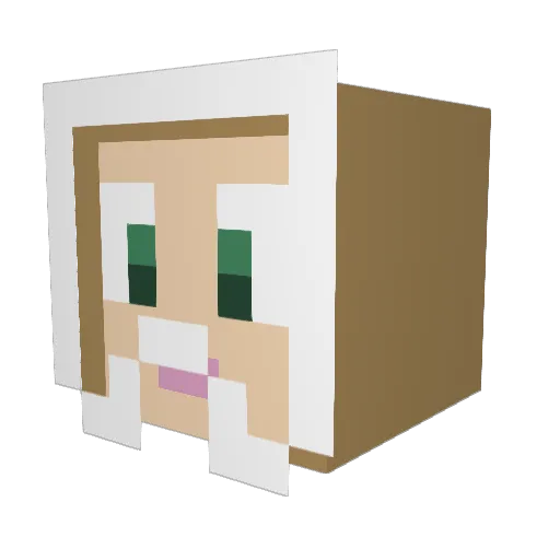 Creator279 Minecraft avatar head, 3D render