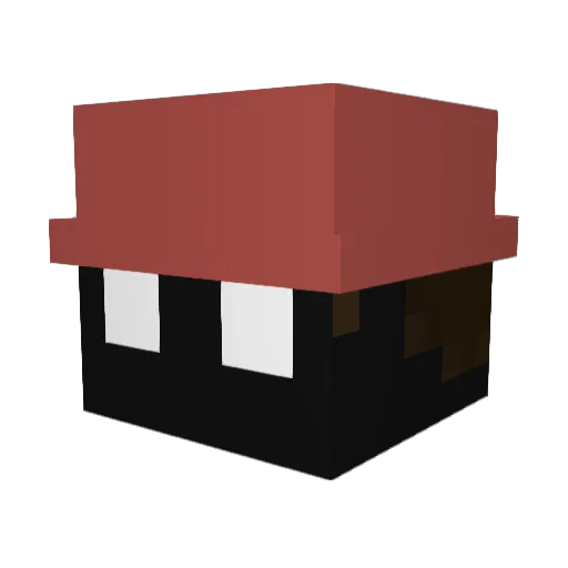Creator611 Minecraft avatar head, 3D render
