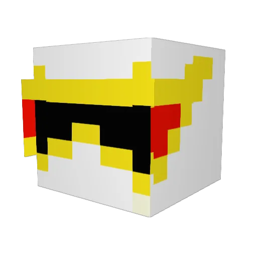 CreatorTEK Minecraft avatar head, 3D render