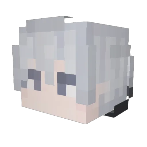 CreatorVon Minecraft avatar head, 3D render