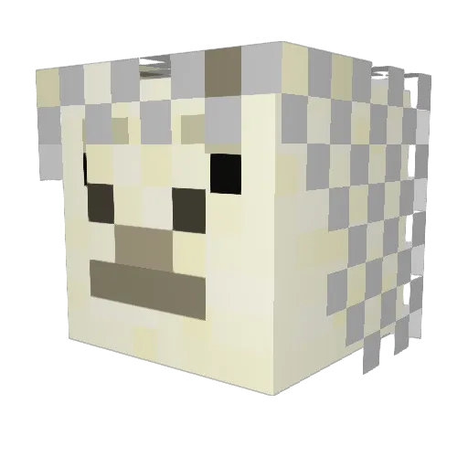 Creator_Block Minecraft avatar head, 3D render