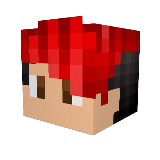 Creatr01 Minecraft avatar head, 3D render