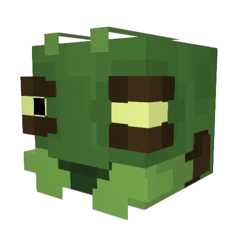CreatureOvSaturn Minecraft avatar head, 3D render