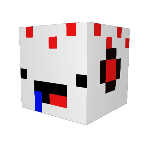 Creaxion_37 Minecraft avatar head, 3D render