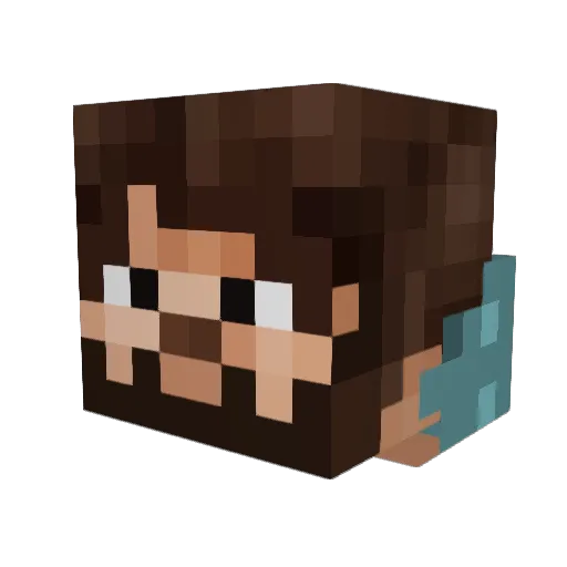 Creazd Minecraft avatar head, 3D render