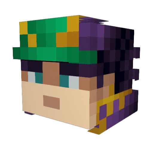 Creazy_Rubb5 Minecraft avatar head, 3D render