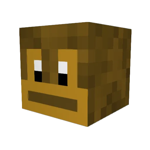 Crebbe Minecraft avatar head, 3D render