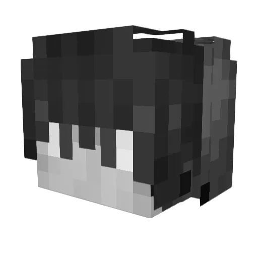 Creche Minecraft avatar head, 3D render