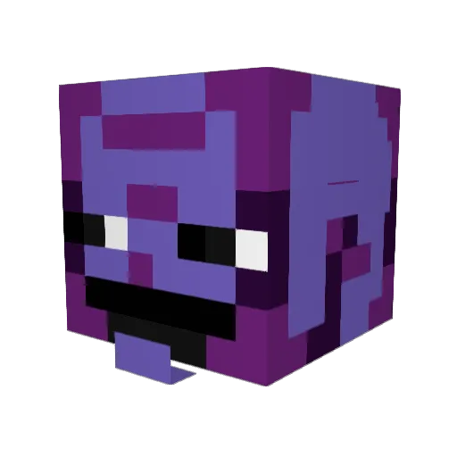 Creckman Minecraft avatar head, 3D render