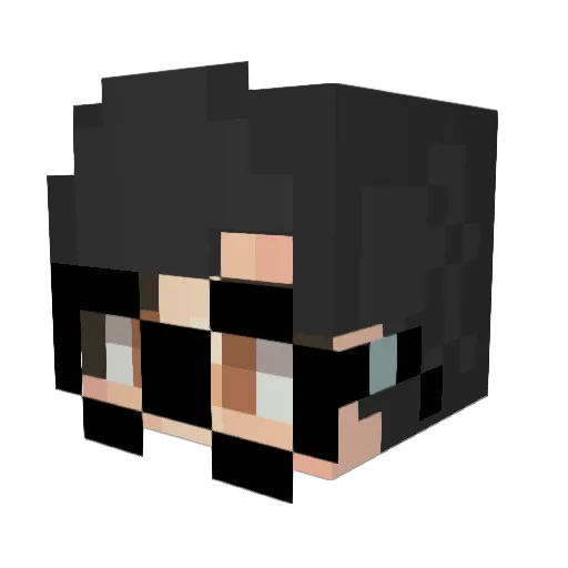 Credssj Minecraft avatar head, 3D render
