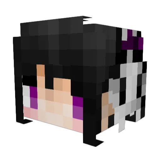 Cree_up Minecraft avatar head, 3D render