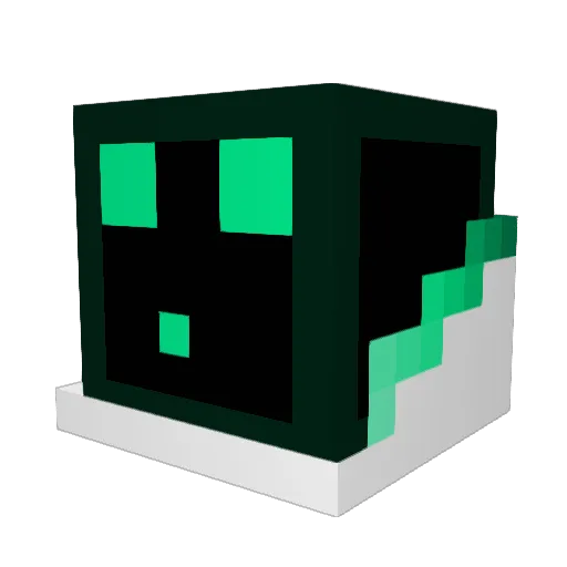 CreedHood08 Minecraft avatar head, 3D render