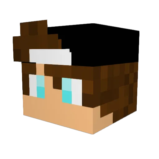 CreedSZN Minecraft avatar head, 3D render