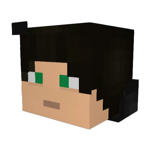 CreedTrooper Minecraft avatar head, 3D render