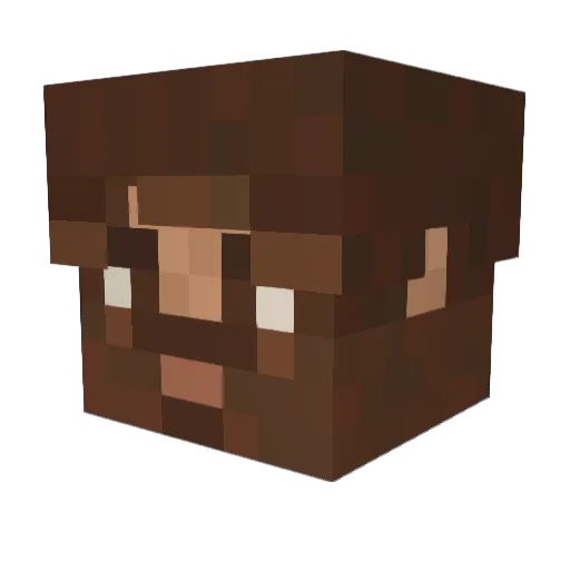 CreedsXD Minecraft avatar head, 3D render